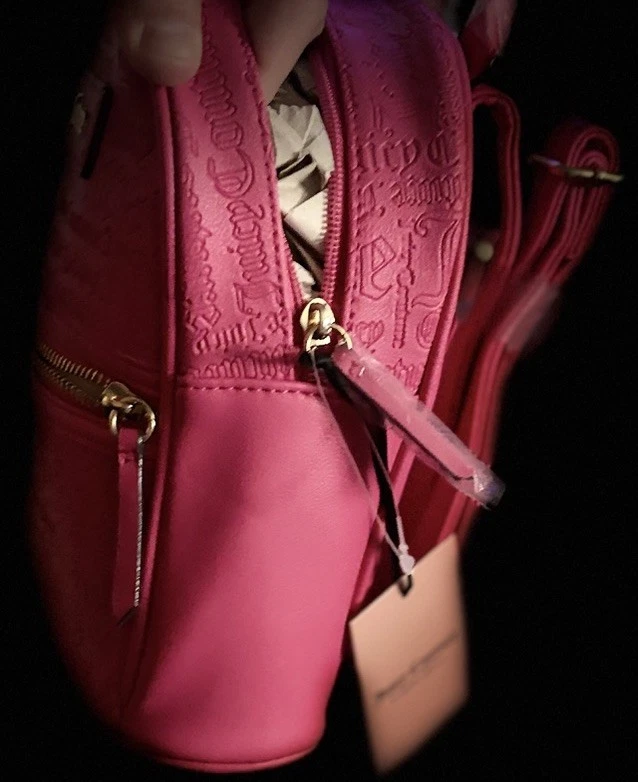 Juicy Couture Pink Monogram‎ Mini Backpack Y2K Logo Gold Hardware Juicy couture mini backpack - Gem main image 3