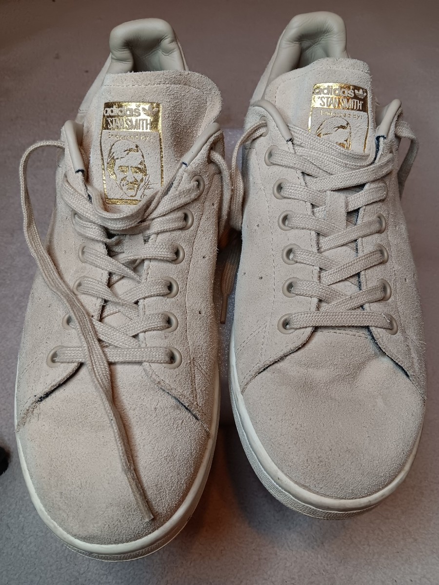 Adidas Stan Smith Lux Sand Strata Beige Suede Men's Low Top