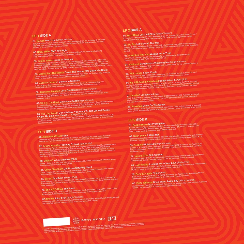 Various Artists NOW 80s Dancefloor: R&B & Funk (Vinyl) 12" Album - Image 2 of 2