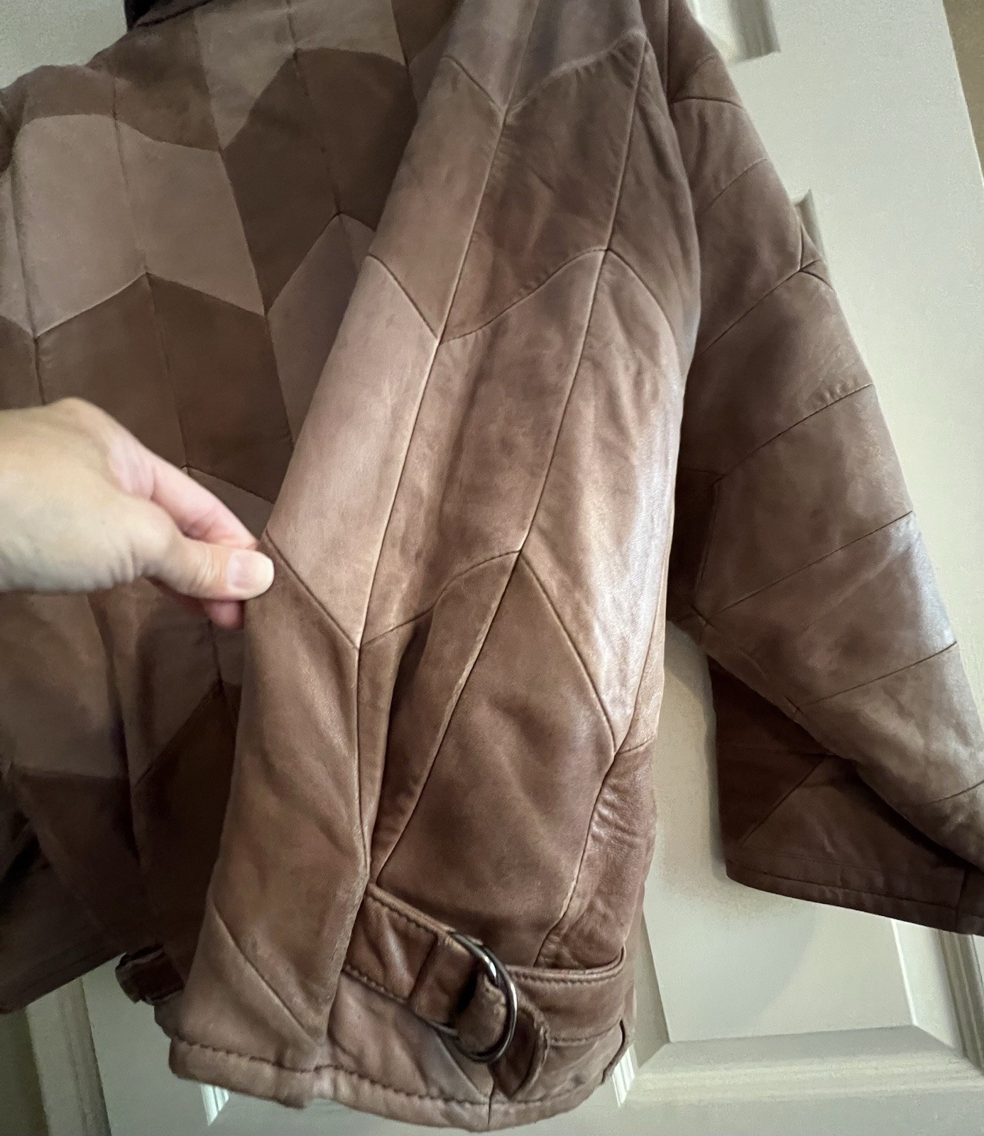 VTG CEDRICS Patchwork Jacket Genuine Leather Men’… - image 10