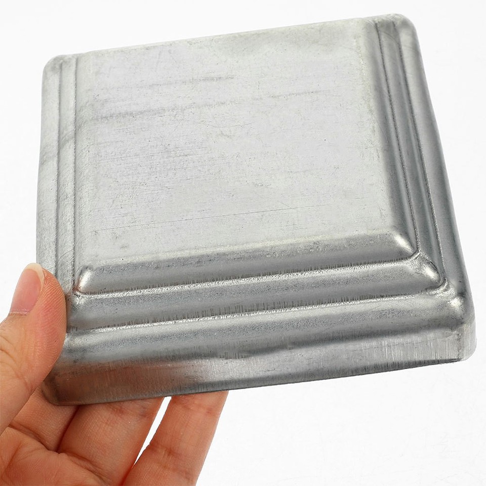 6 Pcs Metal Post Railing Caps Guardrail Decorative Fence Square Covers ...