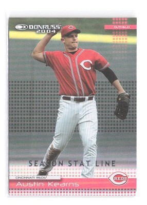 2004 Donruss Austin Kearns #/77 Stat Line Season Parallel SP 247 Reds