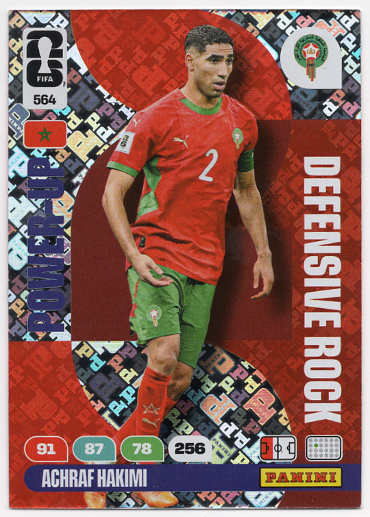 564. Achraf Hakimi (Morocco) Panini Adrenalyn XL FIFA World Cup