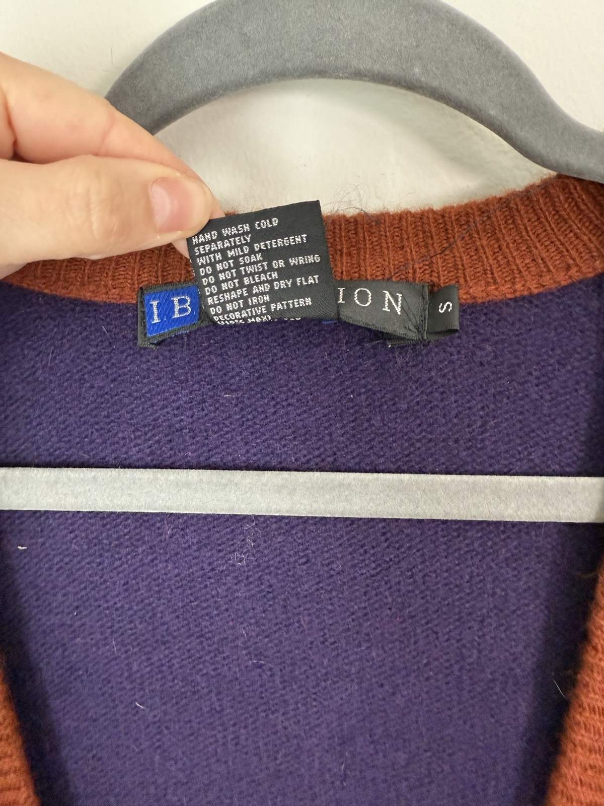 90s IB Diffusion Sequin Color Block Cardigan Lamb… - image 5