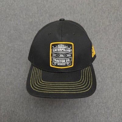 Caterpillar Hat OSFA Black Adjustable Tractor Co. 100% Cotton