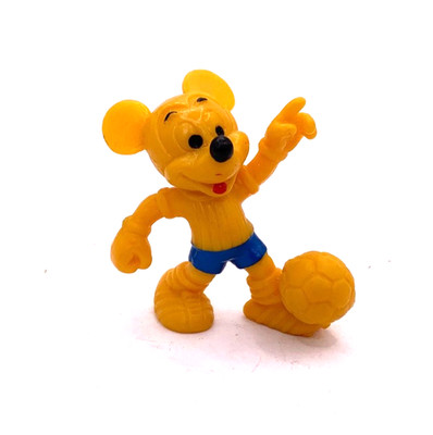 Bully Figur Micky Maus Rohling gelb - Fussball WM 6cm Größe Walt Disney