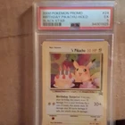PSA 5 2000 Pokemon WotC Black Star Promo Birthday Pikachu Holo #24 English.