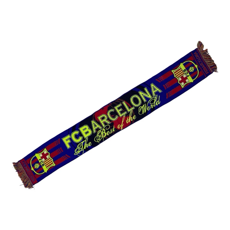Echarpe FC Barcelone Officielle The Best of the World Barça / Vintage Y2K Scarf - Photo 1/4