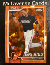 2026 Topps Chrome Sapphire Samuel Basallo RC Rookie Orange 5/25