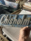 Vintage Chisholm-Ryder Tractor Sign Niagara Falls N.Y. Aluminum Cast