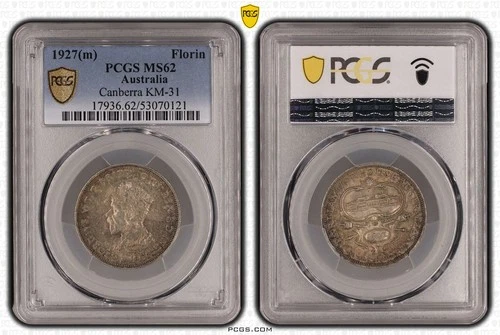 1927 Australia Florin — photo from the most recent tracked eBay sale