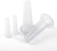 4Pcs Transparent Massage Cupping Set Silicone Mini Facial Cups Face Massager Hel