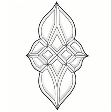 7"x13-1/2" Clear Glass Bevel Cluster BC315