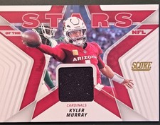Kyler Murray 2025 Panini Score Stars Of The NFL  Jersey Patch Minnesota Vikings 