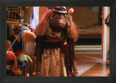 Dressed up E.T. Gerahmtes Wandbild Poster Leinwanddruck Bild