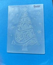 Darice CHRISTMAS TREE Embossing Folder.  Holiday