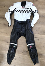 Helimot Motorcycle Racing Leathers Racing Suit 2 Piece 360 Zip Made in USA