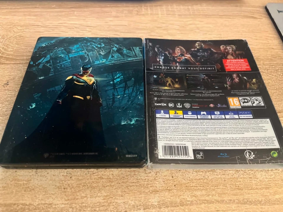 Injustice 2 Steelbook / Playstation 4 / PS4 / PAL / FR, photo 1 sur 2