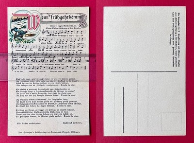 Erzgebirge Song Postcard Anton Günther No. 73 when it comes early (173530