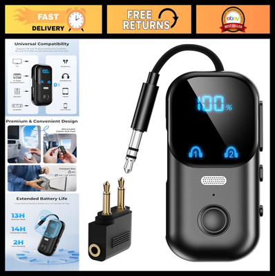 2-in-1 Bluetooth 5.4 Audio Adapter, aptX Adaptive, Transmitter/Receiver for TV,