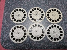 Vintage VIEW MASTER Lot of 6 Reels Slides - 3 Peanuts, 3 Smurfs, Flying Smurf