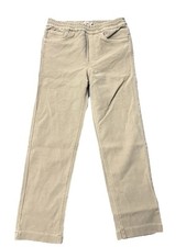 Faherty Stretch Terry Jeans Kids Size 8 Beige Tan 5 Pkt Design Cotton NWOT