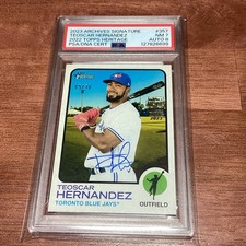 PSA Topps Archives Signature Series #357 Teoscar Hernandez Blue jays