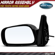 Driver Left Lh Side Black Manual Mirror For Toyota Matrix 2003-2008 8794002400