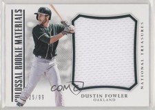 2018 Panini National Treasures Colossal Rookie Materials 25/99 Dustin Fowler 1o3