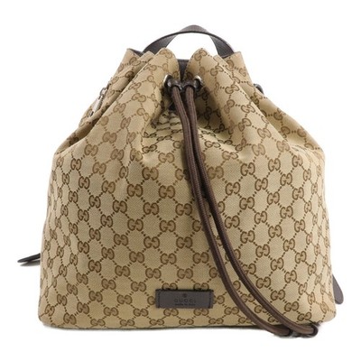 GUCCI GG SHW Backpack Rucksack 449175 GG Canvas Brown