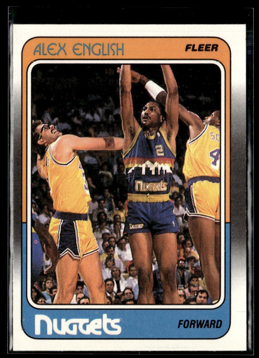 1988-89 Fleer Alex English NRMT/MT Set Break #34