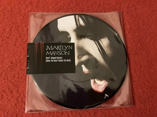 MARILYN MANSON HEART-SHAPED GLASSES 2007 7" VINYL PICTURE DISC SEALED UNPLAYTED
