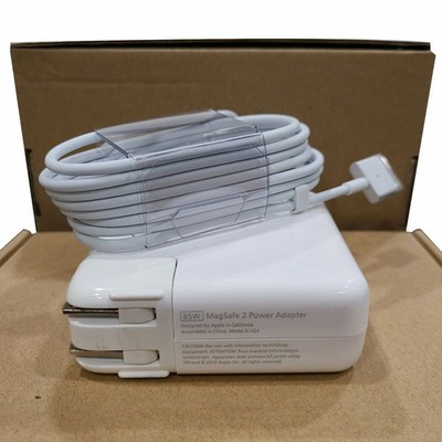 OEM 85W MagSafe 2 T-tip Power Adapter Charger For MacBook Pro Retina A1424 A1398