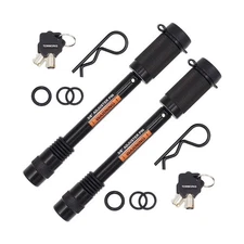 79832 Keyed Alike 5/8" Trailer Hitch Lock with Extra Long 4-1/2" Span, Double...