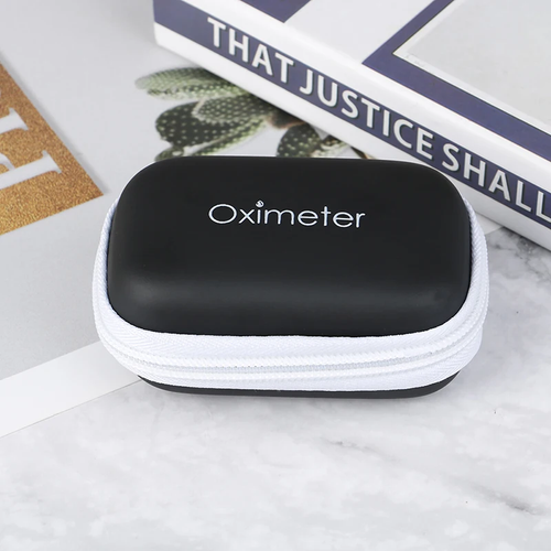 Pulse Oximeter Monitor Finger Pulse Oxymeter Digital Oxygen Meter Zipper Bag - Picture 3 of 6
