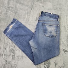 Vintage Replay 901 Jeans Mens W34 L32 Distressed Straight Button Fly Denim