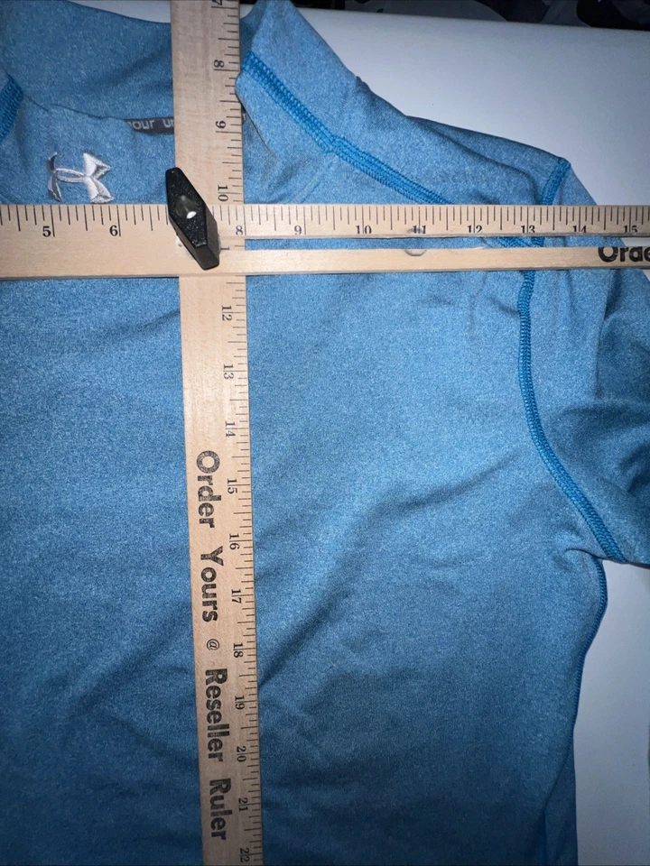 Under Armour ColdGear Mock Neck Shirt Women’s M Fitted Long Sleeve micro fleece - Image 3 of 4