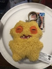 Zuru Fuggler Key Ring - Funny Ugly Monster 5" Plush Yellow Bag Charm - NWT