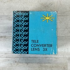 Soligor 3X Tele Converter Lens Exakta Mount 15-710 Japan w/Case  Box