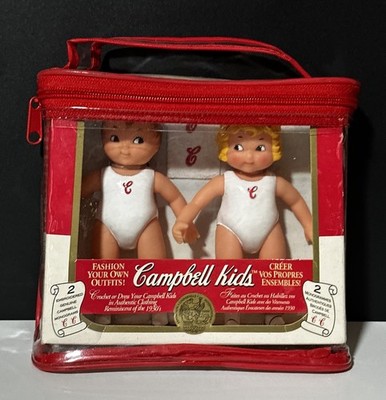New 1995 Campbell Kids Figures with Open Original Packaging