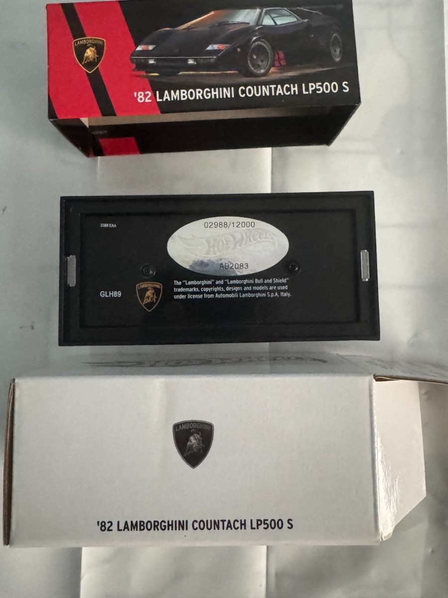 Hot Wheels RLC Exclusive Lamborghini Countach LP500 S - Black