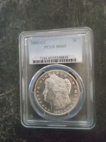 1883-CC Morgan Silver Dollar MS-65 PCGS Excellent Fields Some edge Toning NICE!