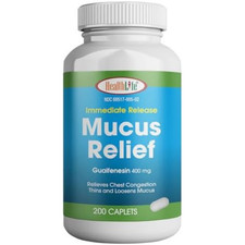 Mucus Relief Guaifenesin Caplets 400 Mg, Immediate Release Fast Acting - USA