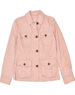 EDDIE BAUER Damen Utility Jacke UK 6 XS Rosa Baumwolle VY03