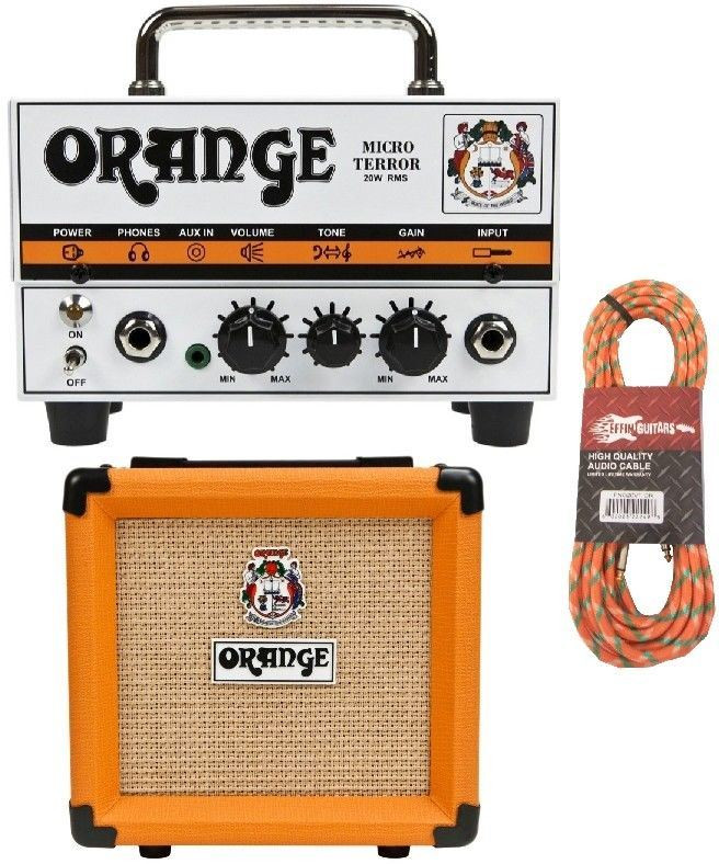 Orange MT20 20-ваттный гитарный усилитель Micro Terror с твидовым кабелем + PPC 108