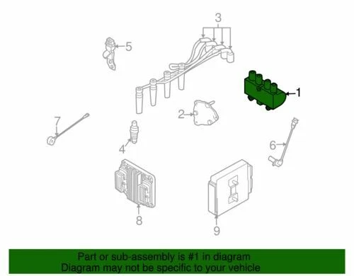 Genuine GM 2004-2008 Chevrolet Aveo5 Aveo Special Value Ignition Coil 25182496 - Image 2 of 2