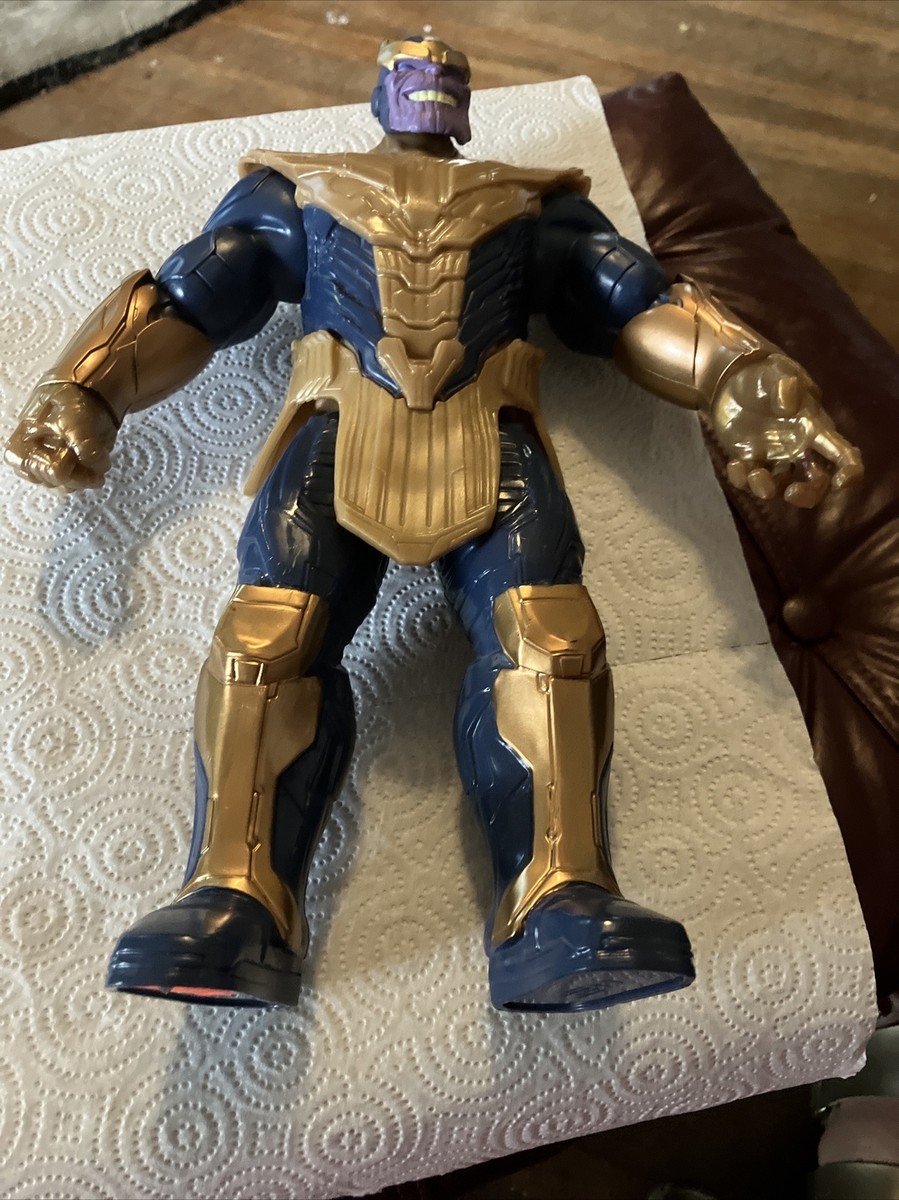 Thanos Action Figure 12 Inches Titan Hero Series Blast Gear Deluxe