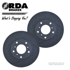 RDA7701D RDA DIMPLED SLOTTED FRONT BRAKE ROTORS for NISSAN SKYLINE R34 GT-R 1998