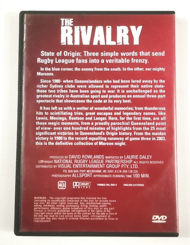 The Rivalry 25 Years State Of Origin 1980 - 2005 DVD Queesnland - Picture 3 of 4