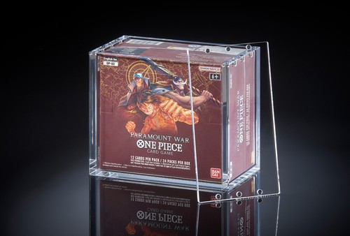 2x Acrylic Case One Piece Display Booster Box English OP-02 Paramount WAR OP01 - Picture 2 of 2